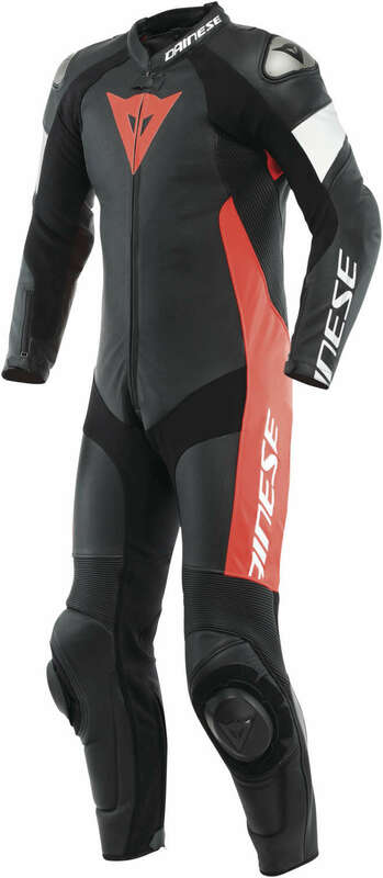 Dainese Tosa Black Red Leather Suit - Speed Addicts