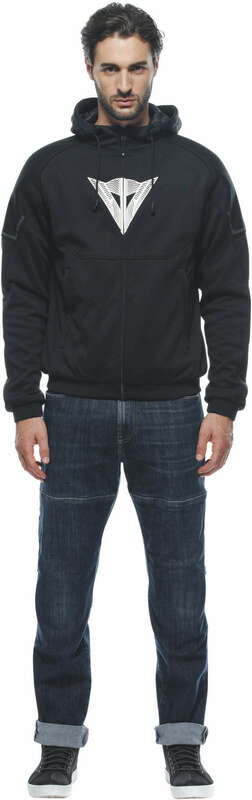 Dainese Daemon-X Safety Zip Black White Hoodie - Speed Addicts