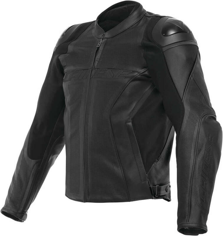 Dainese Racing 4 Perforated Black Leather Jacket - Speed Addicts