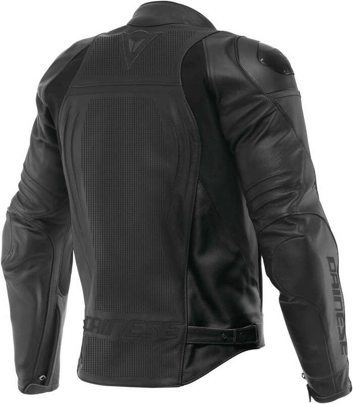 Dainese Racing 4 Perforated Black Leather Jacket - Speed Addicts