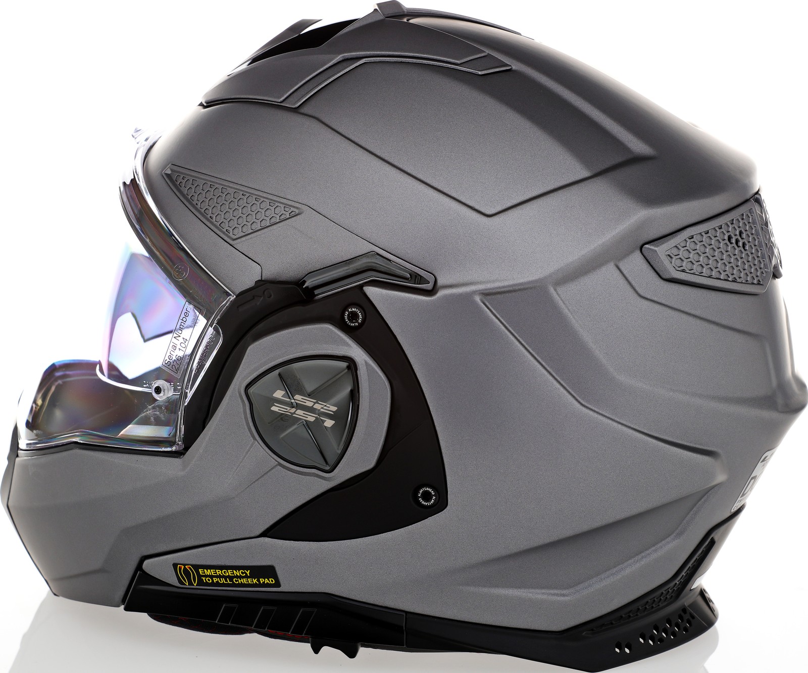 LS2 Advant X Solid Matte Titanium Helmet - Speed Addicts
