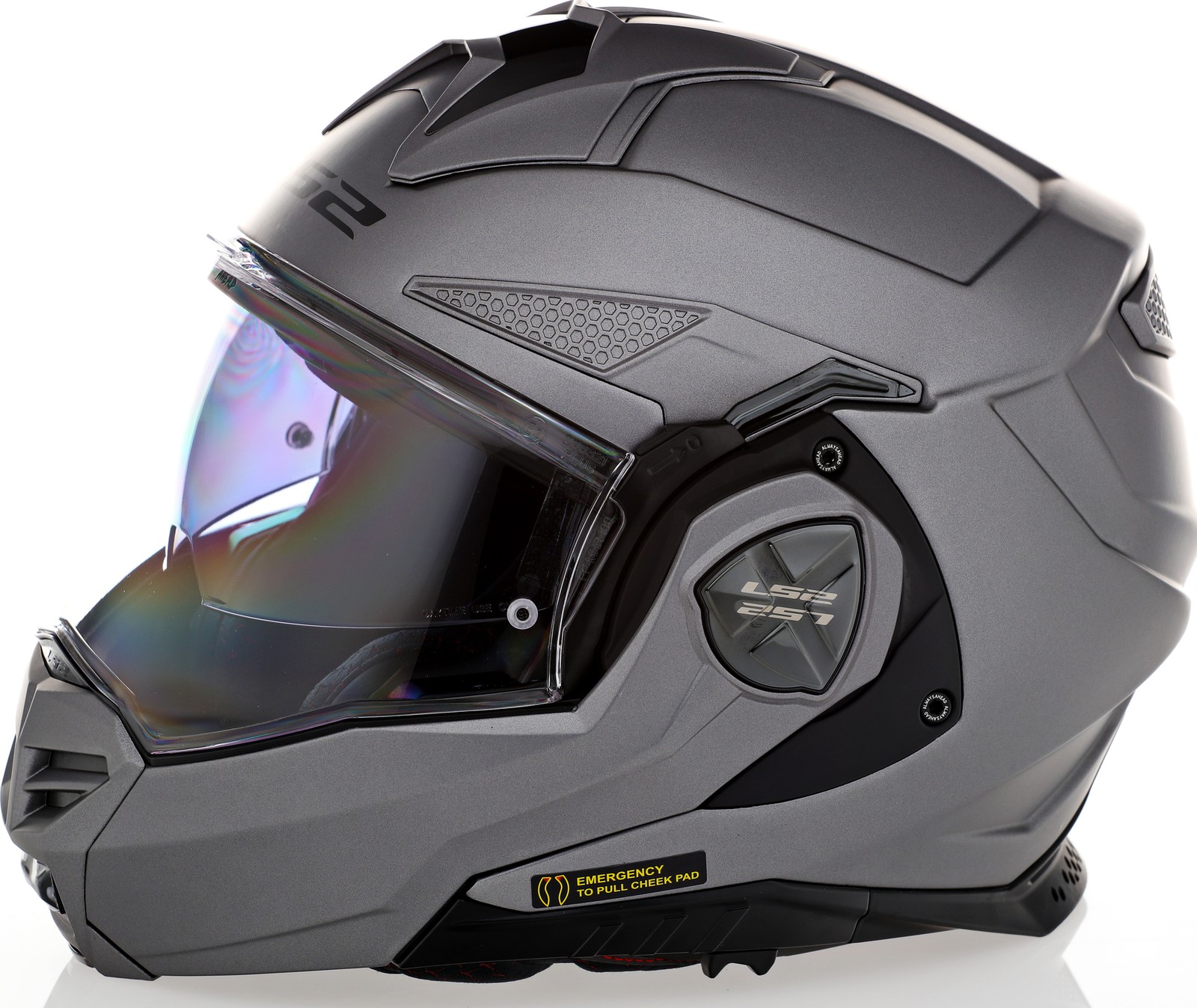 LS2 Advant X Solid Matte Titanium Helmet - Speed Addicts