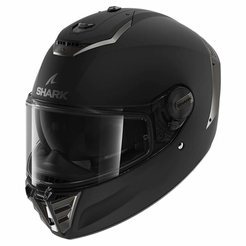 Shark Spartan RS Blank Matte Black Helmet - Speed Addicts