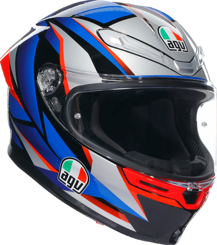 agv k6 red S Helmet with cheekbone area in Shalimar fabric to ensure stability at high speed AGV K6 S Sic58 Helmet