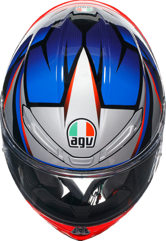 AGV K6 S Slashcut Black Blue Red Helmet - Speed Addicts
