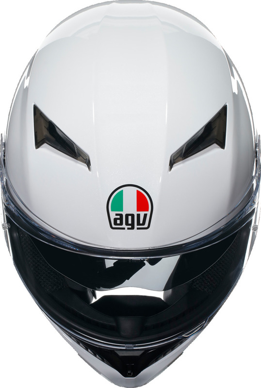 agv k3 gothic white HELMET SV MOTOSTYLEONLINE Flexible air vents AGV K3 Seta White Helmet