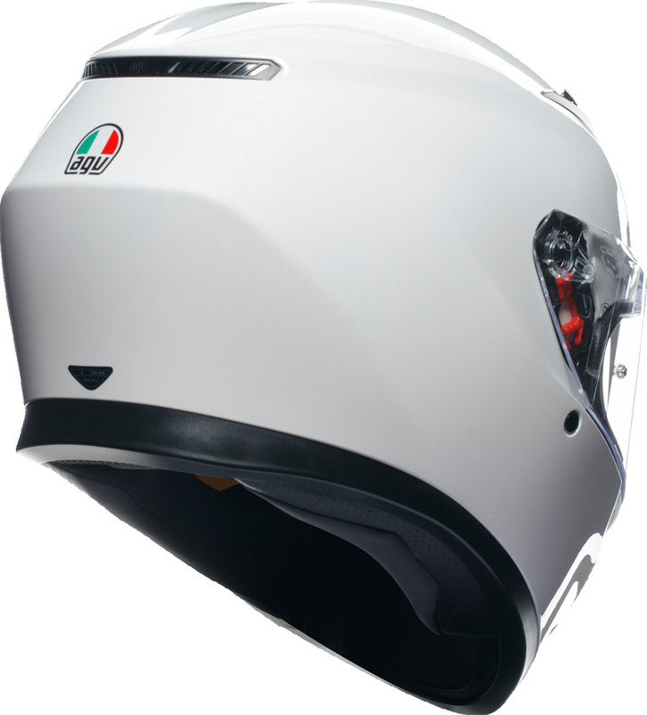 AGV K3 ホワイト ヘルメット フルフェイスヘルメット | K3 AGV JIST MPLK Asian Fit 014-MONO