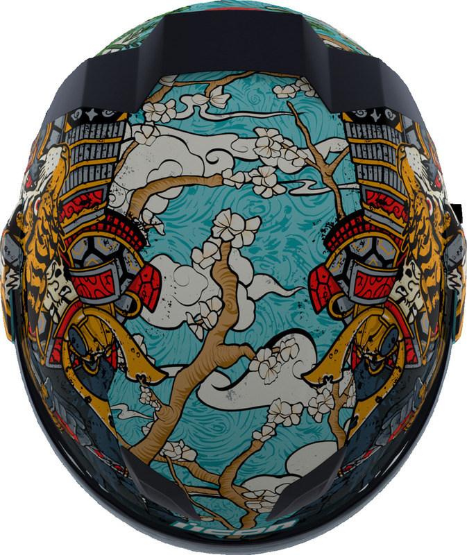 dome motorcycle helmet IRON DOME(VT-254) Vector Meets And Exceeds D.O.T ICON Airflite Helmet - Edo