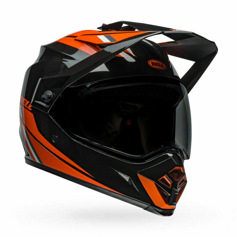 Bell MX-9 Adventure Alpine Black Orange Helmet - Speed Addicts