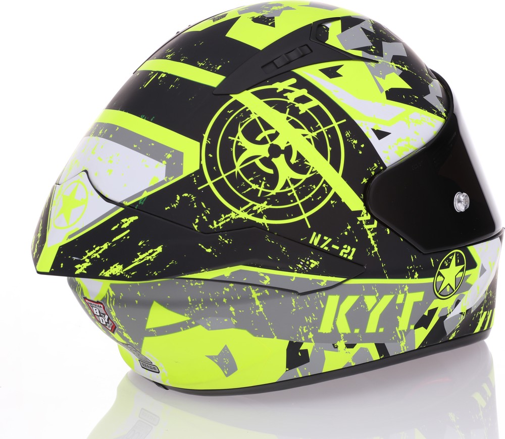bike helmets new zealand KYT NZ-Race Full Face Carbon Motorcycle Fiberglass) with high resistance to crashes KYT NZ-Race Blazing Matte Yellow