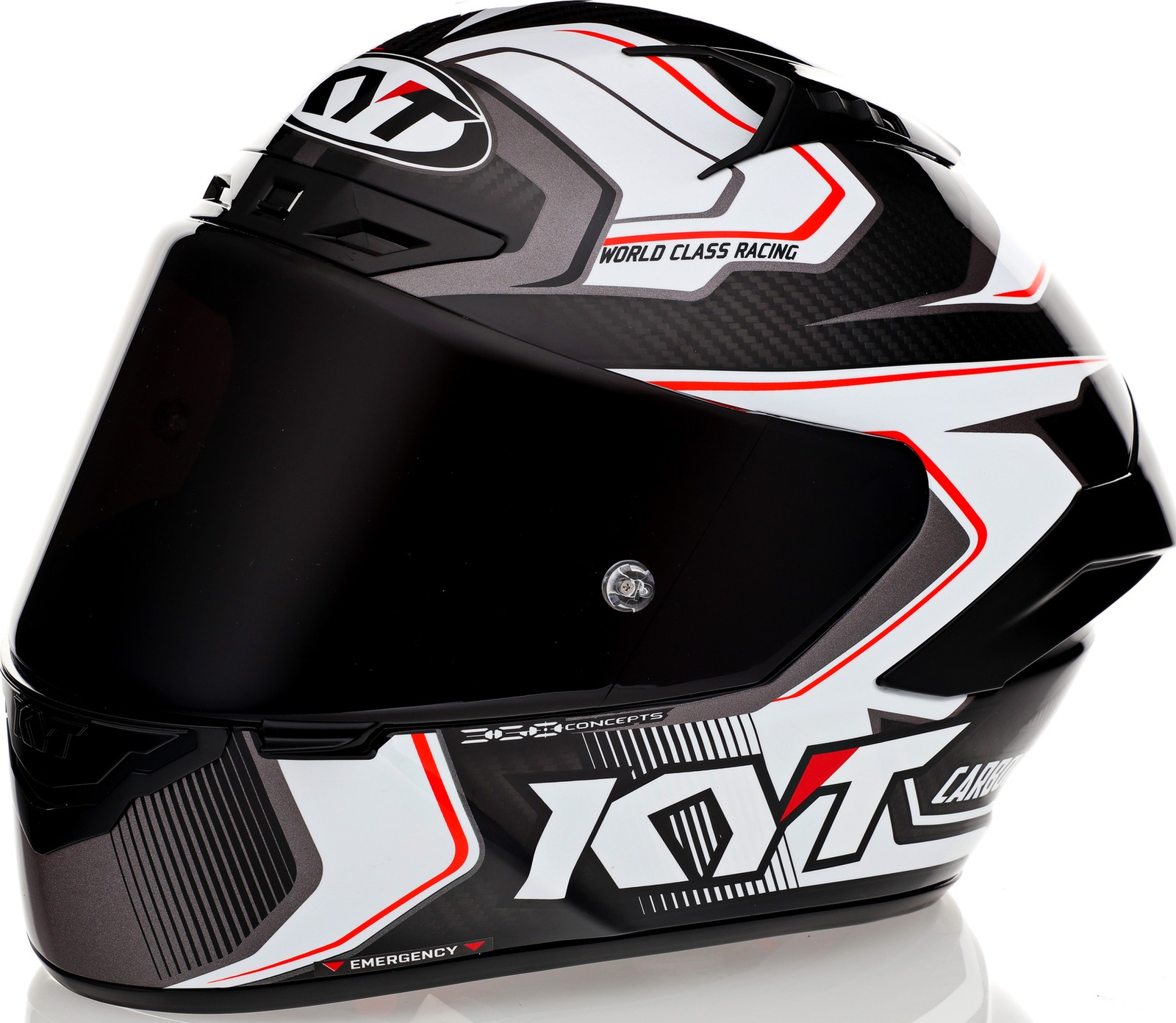 KYT NZ-Race Carbon Competition White Helmet - Speed Addicts