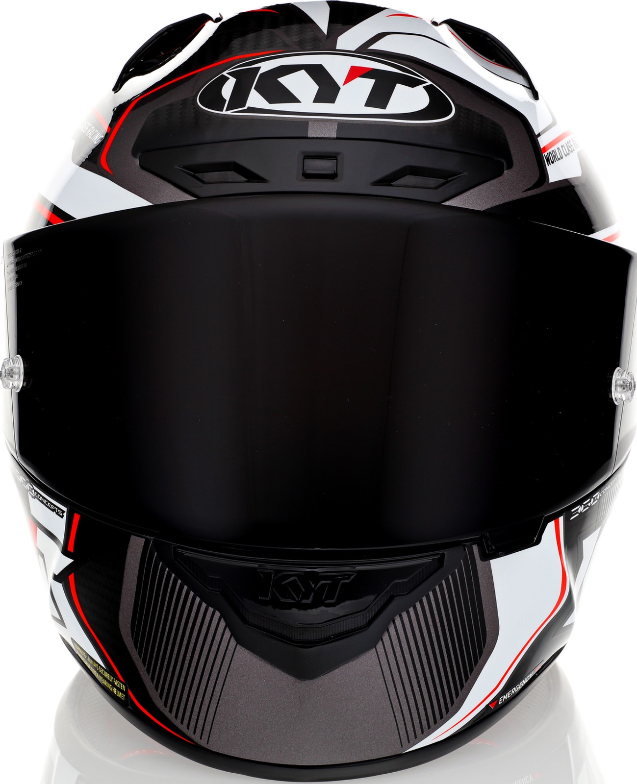 KYT NZ-Race Carbon Competition White Helmet - Speed Addicts
