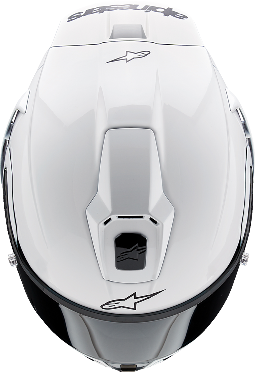 Alpinestars Supertech R10 Solid Gloss White Helmet - Speed Addicts