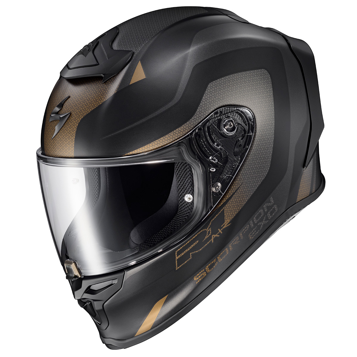 Scorpion EXO EXO-R1 Air Hive Gold Black Helmet - Speed Addicts