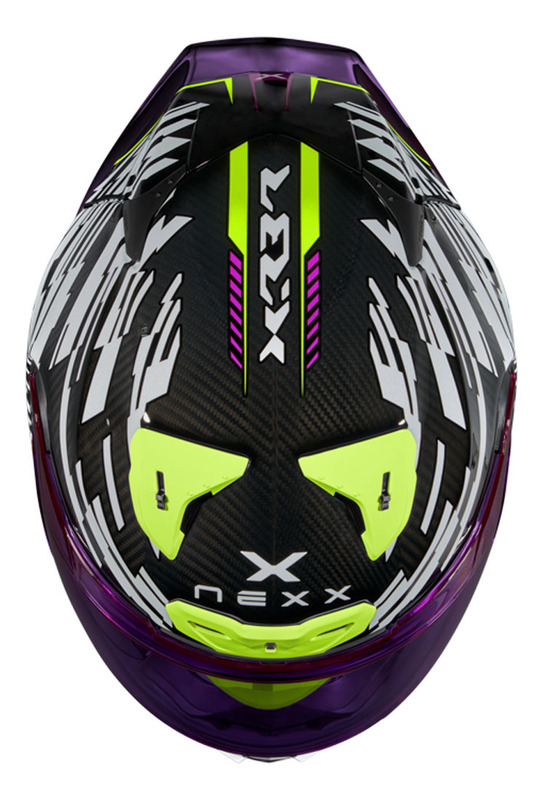 Nexx XR3R Glitch Racer White Neon Helmet - Speed Addicts
