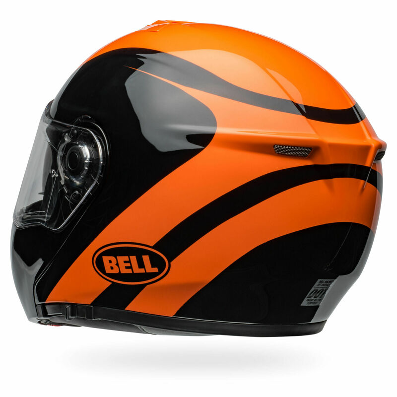 Bell SRT Modular Velo Black Orange Helmet - Speed Addicts