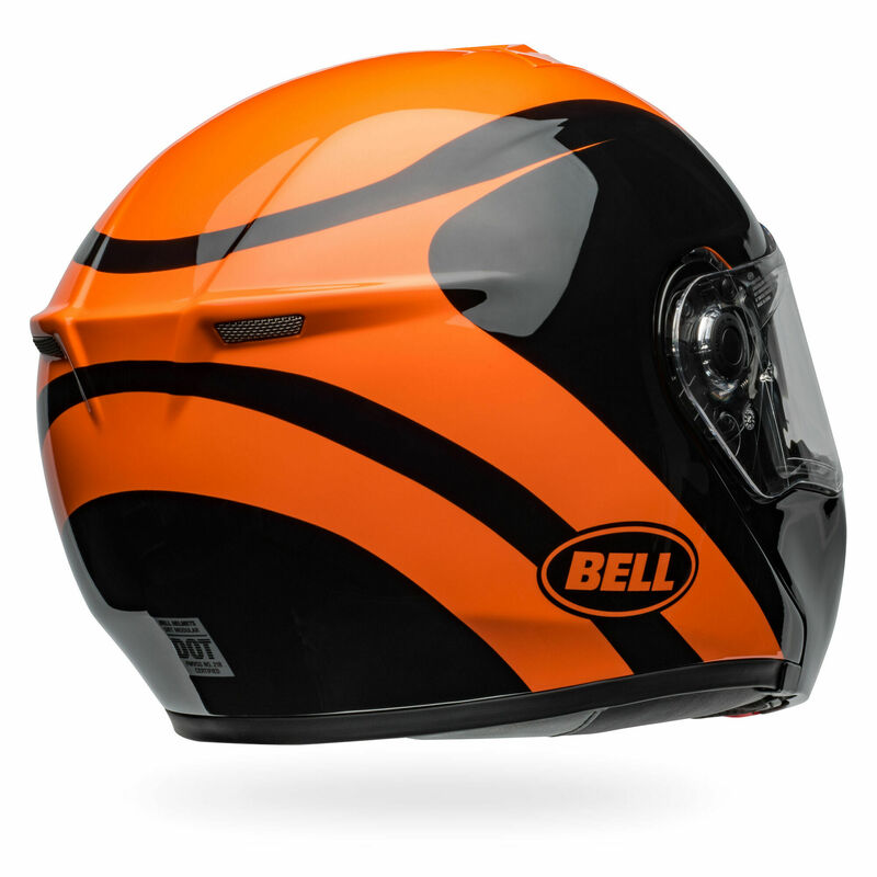 Bell SRT Modular Velo Black Orange Helmet - Speed Addicts