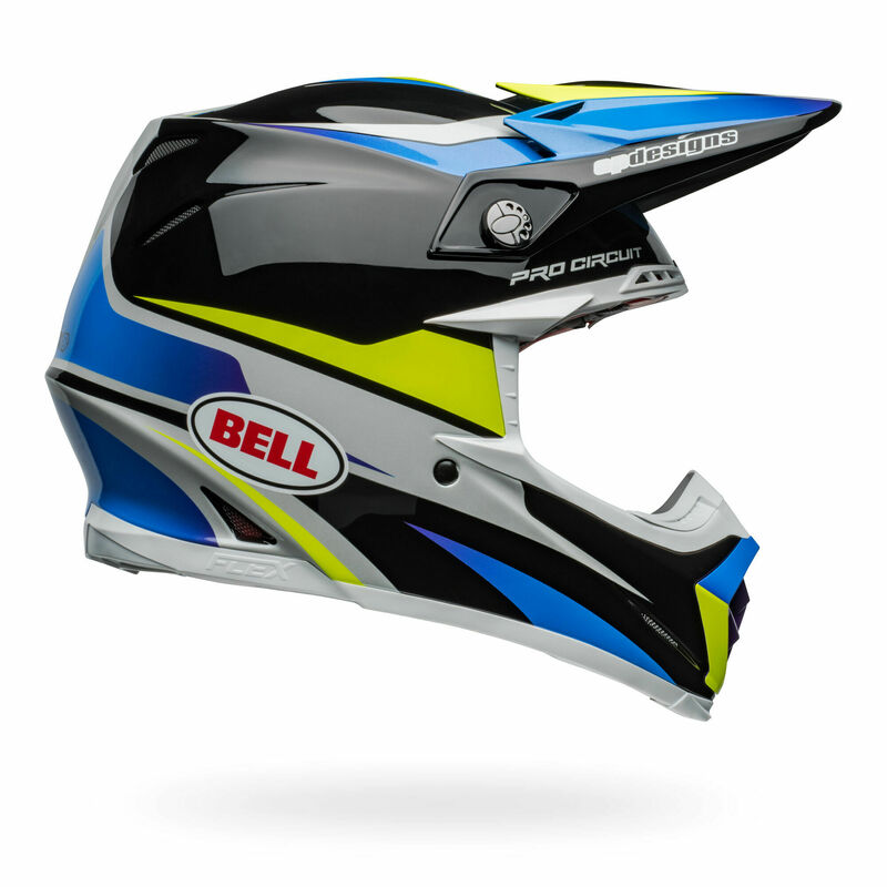 Bell Moto-9S Flex Pro Circuit 24 Black Blue Helmet - Speed