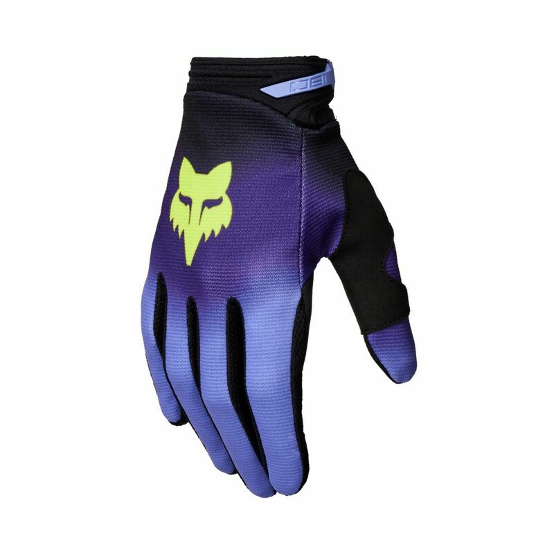 Fox Racing 180 Interfere Black Blue Gloves Speed Addicts