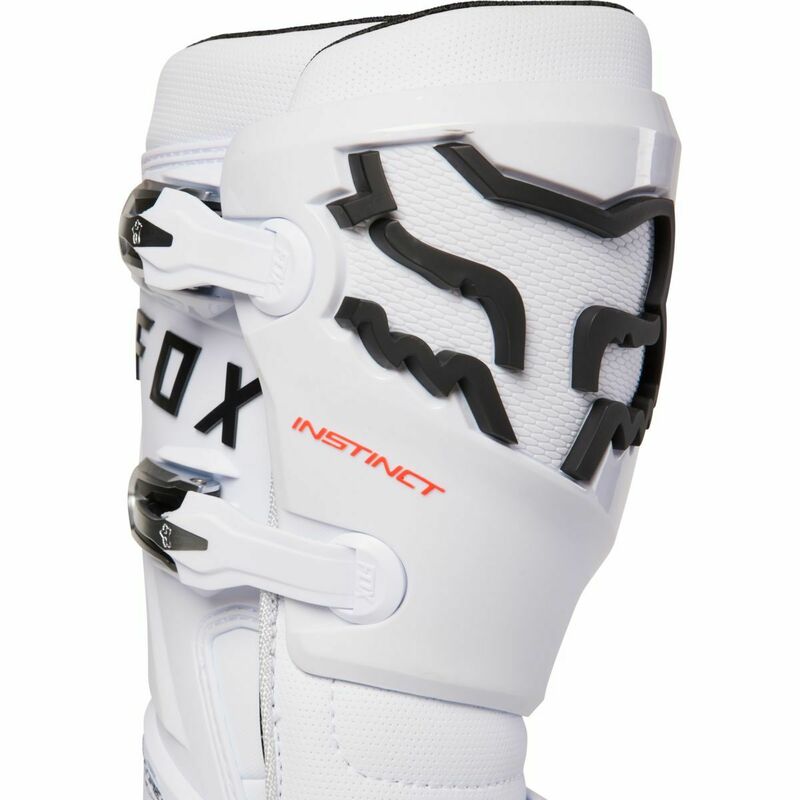 Fox Racing Instinct White Boot - Speed Addicts