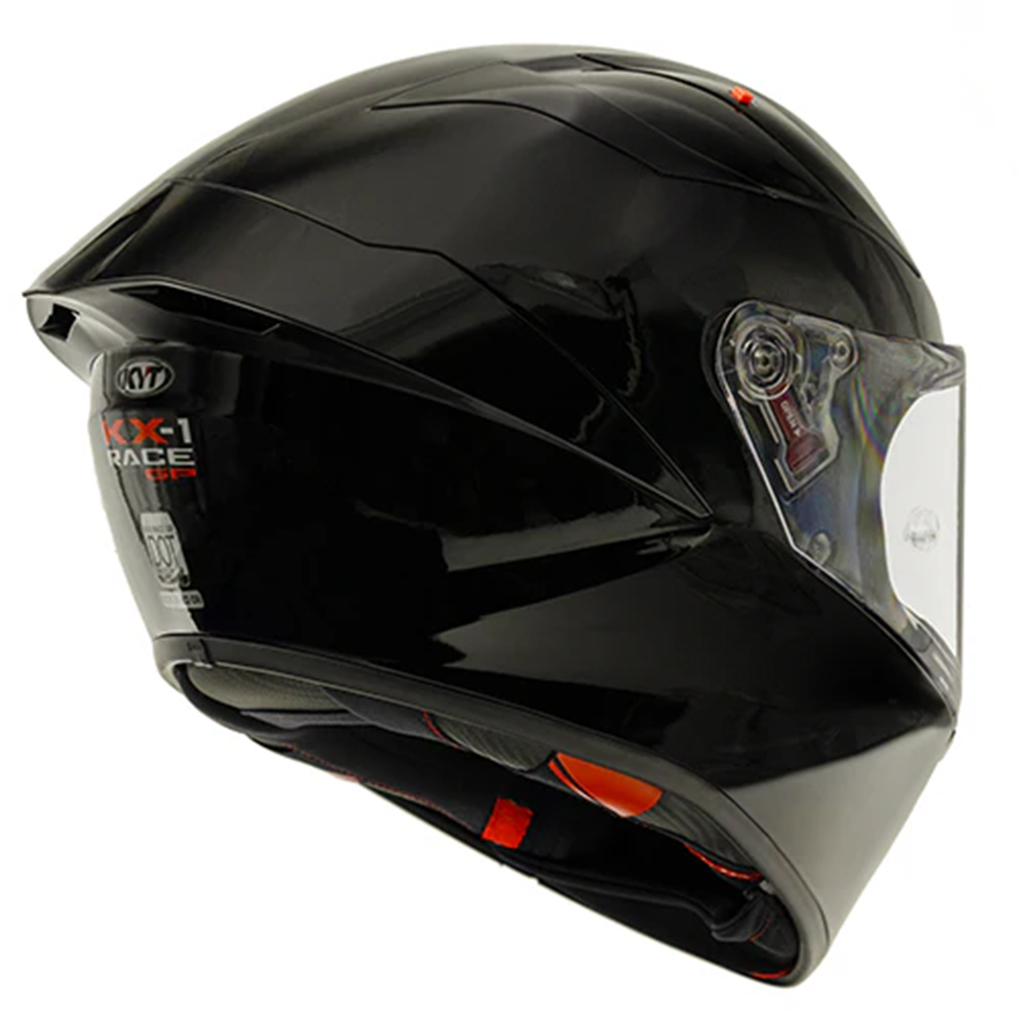 KYT KX-1 Race GP Black Gloss Helmet - Speed Addicts