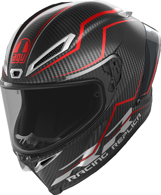 AGV Pista GP RR Intrepido Matte Carbon Black Red Helmet - Speed