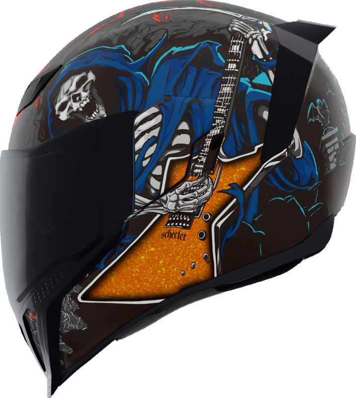 icon airflite stim motorcycle helmet Flyboy - Red Yellow Blue / 61-62cm The Icon Airflite Dark Motorcycle Helmet is part of the latest Icon collection Icon Airflite Stim Helmet |