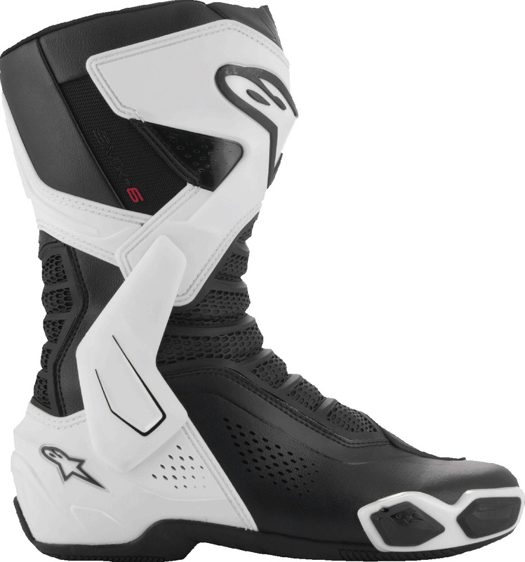 Alpinestars SMX-6 V3 Vented Black White Boots - Speed Addicts