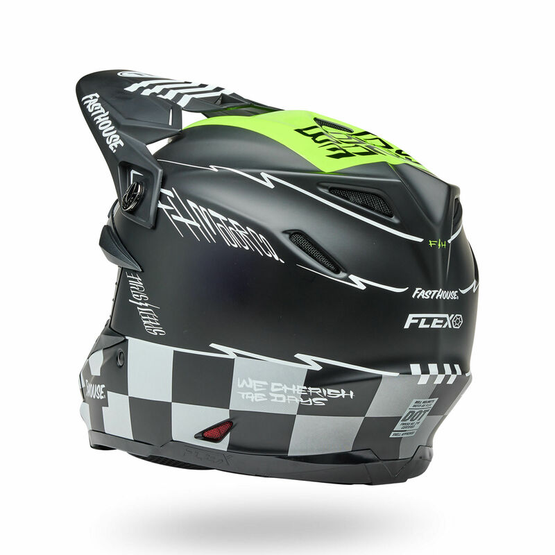 Bell Moto-9S Flex Fasthouse Smoke Bomb Matte Gloss Black Hi-Viz
