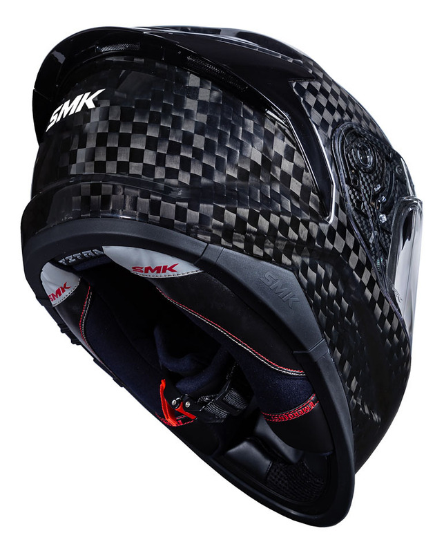 black titan sv edge motorcycle helmet SMKTitan Carbon Solid L GLCA 200