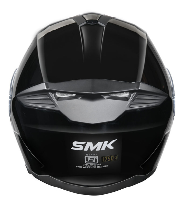 62cm motorcycle smk helmet Helmets Stellar Full Face (Matte Black The high SMKGullwing Solid XS Black GL