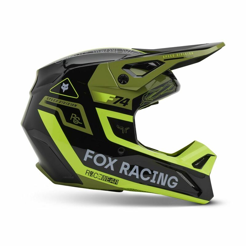 Fox Racing V25 V1 Race Spec Pale Green Helmet - Speed Addicts