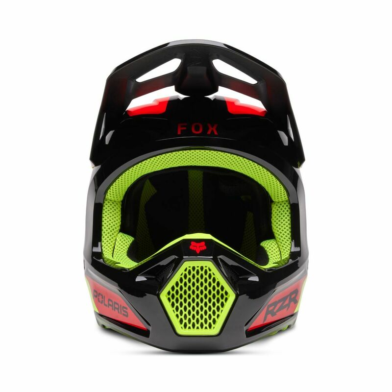 Fox Racing V25 V1 Polaris Yellow Helmet - Speed Addicts