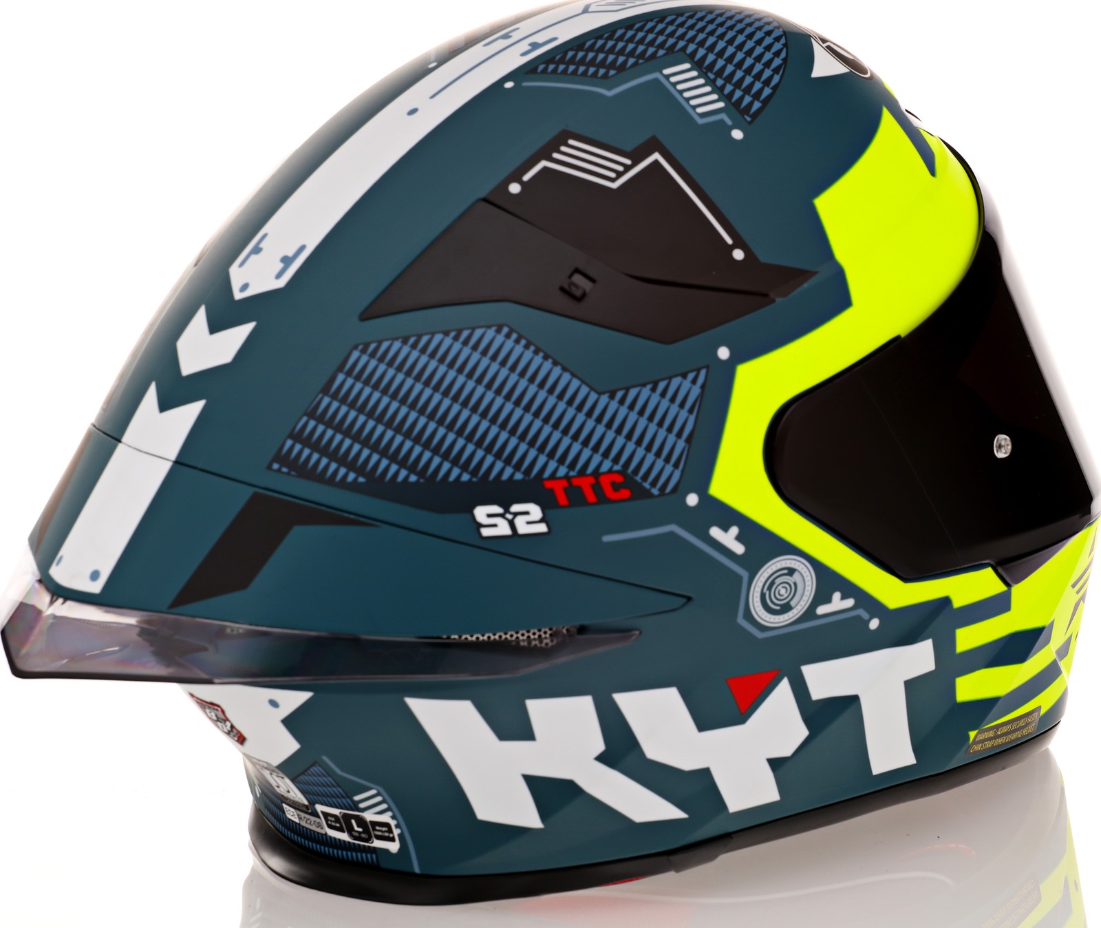 KYT TT-Revo Fuselage Yellow Matte Helmet - Speed Addicts