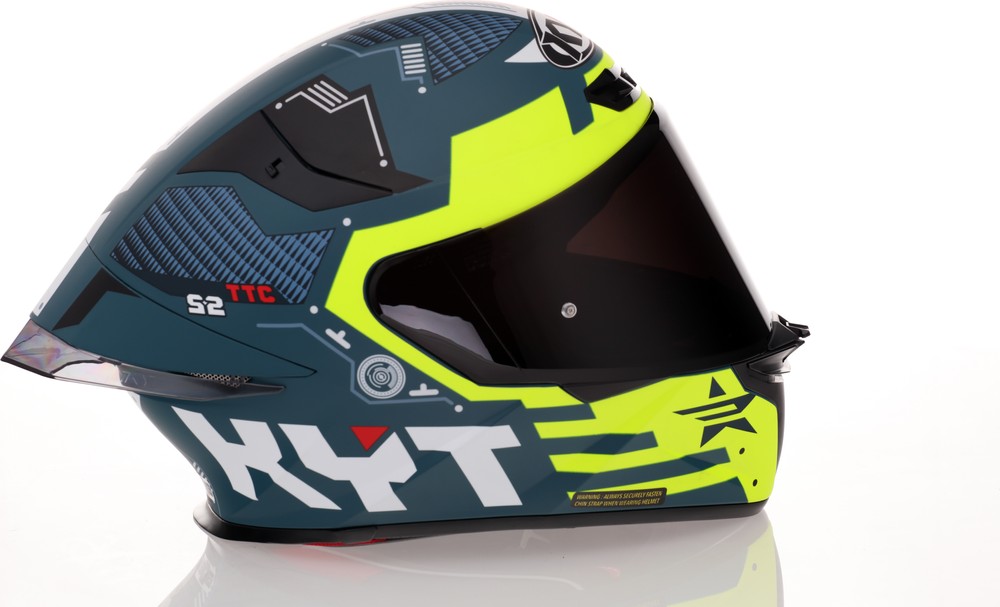 KYT TT-Revo Fuselage Yellow Matte Helmet - Speed Addicts
