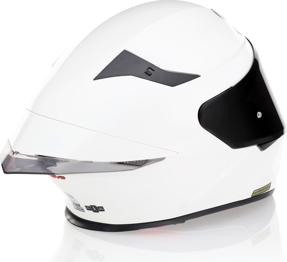 KYT TT-Revo White Helmet - Speed Addicts