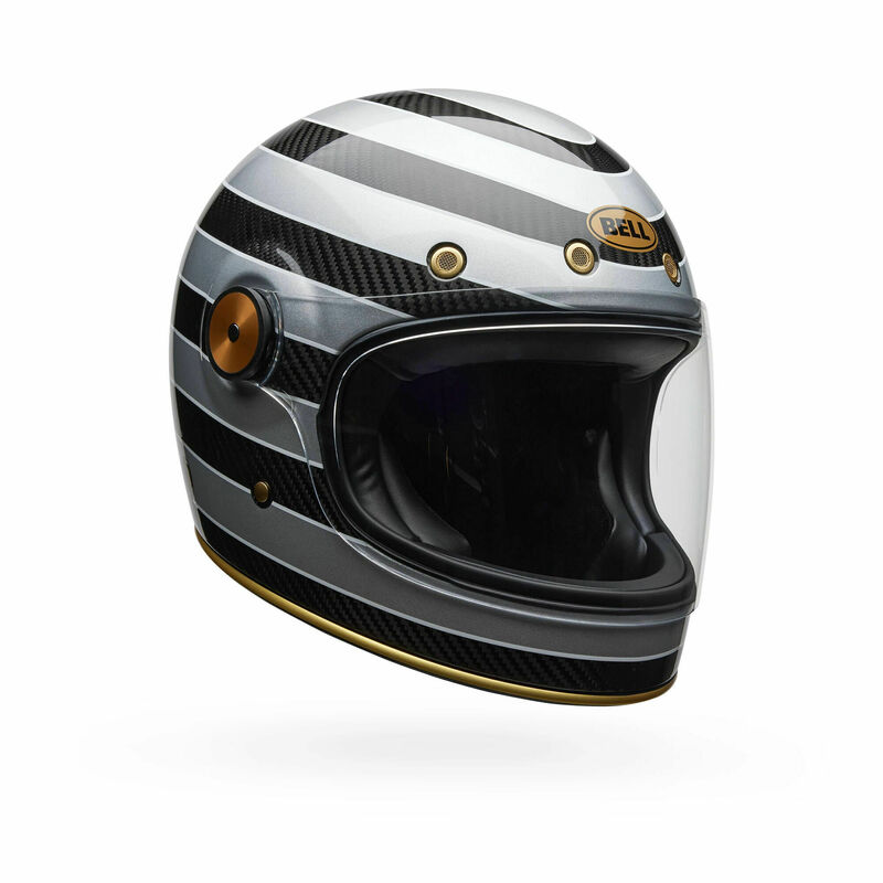 Bell Bullitt GT Carbon RST Temple Black Silver Helmet - Speed Addicts