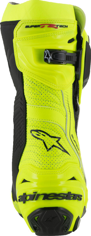 Alpinestars Supertech R Vented Fluorescent Yellow Black Boots