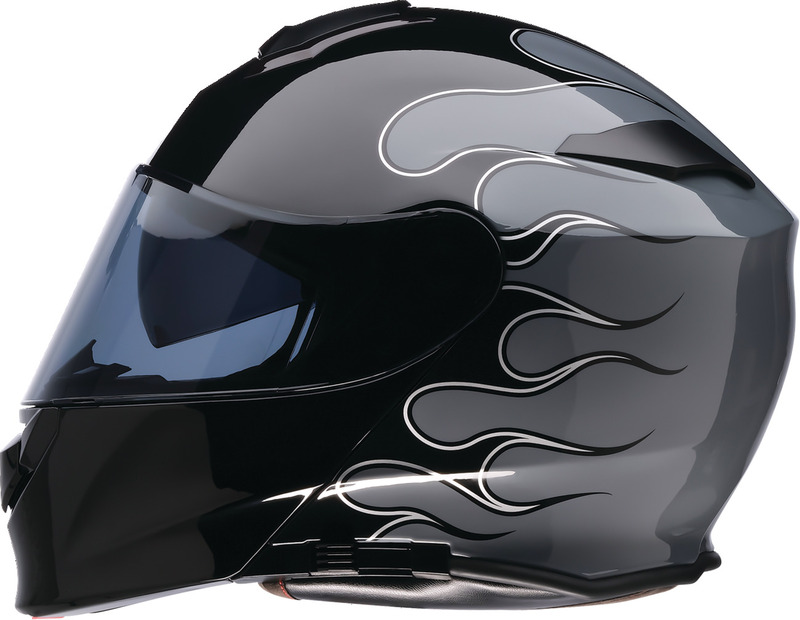 Z1R Solaris 2.0 Flame Black Gray Helmet - Speed Addicts