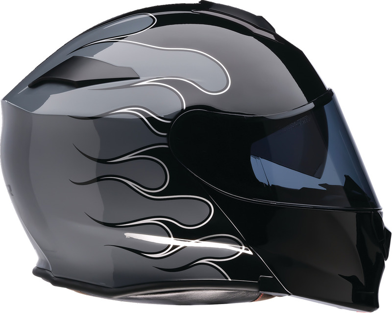 Z1R Solaris 2.0 Flame Black Gray Helmet - Speed Addicts