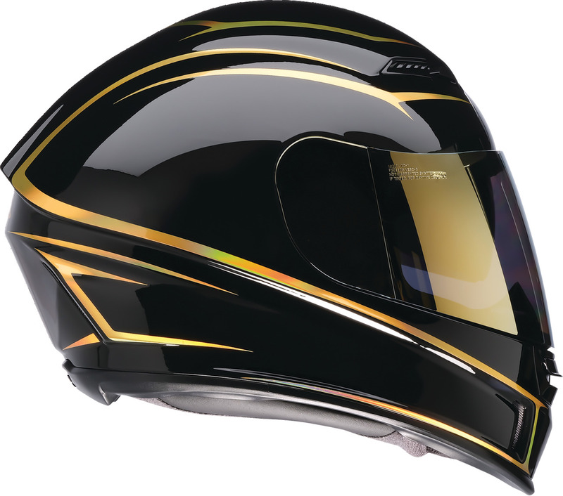 Z1R Jackal Foil Black Gold Helmet - Speed Addicts