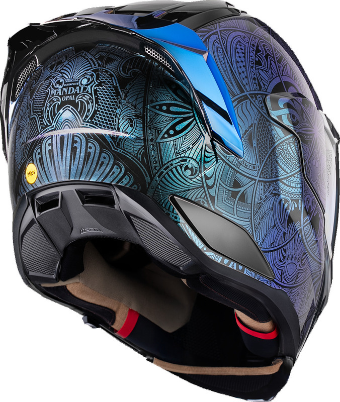Icon Ultraflite Opal Mandala Blue Helmet - Speed Addicts