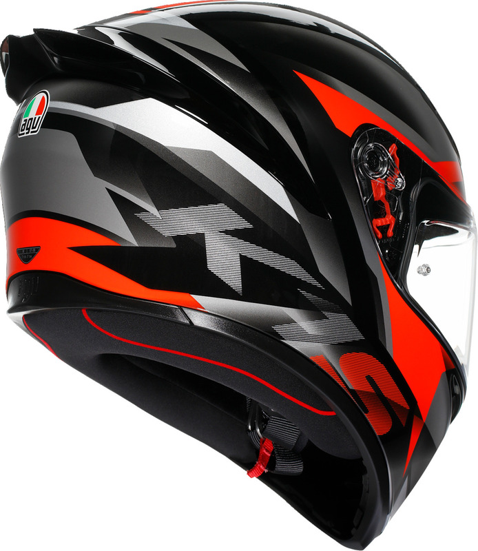 AGV K1 S Fastlap Black Gray Red Helmet - Speed Addicts