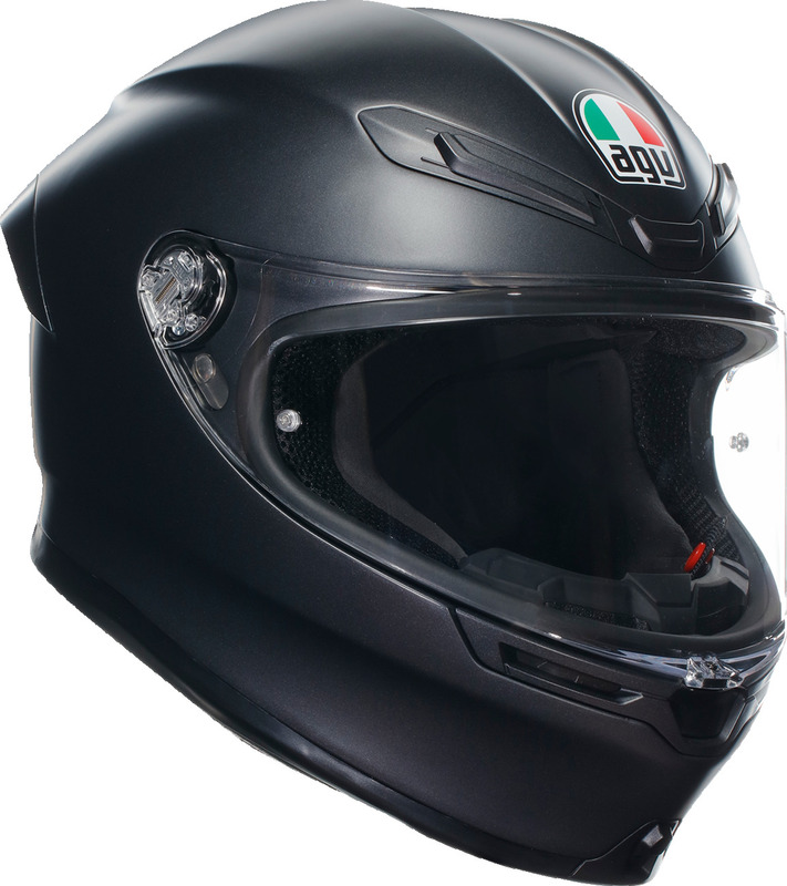 agv k6 rush helmet S Slashcut Full Face Motorcycle scratch face shield Optic class 1 100 Max Vision Pinlock (120) included 190 horizontal and 85 vertical field of view Metal visor mechanism Micro AGV K6 RUSH - ChampionHelmets.com