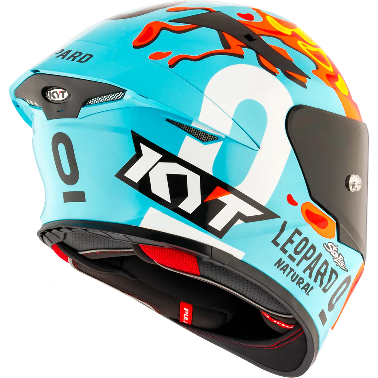 新品 CAPTAINS HELM LEOPARD CARDIGA KYT TT-Revo Leopard Aragon Replica Helmet - Speed Addicts