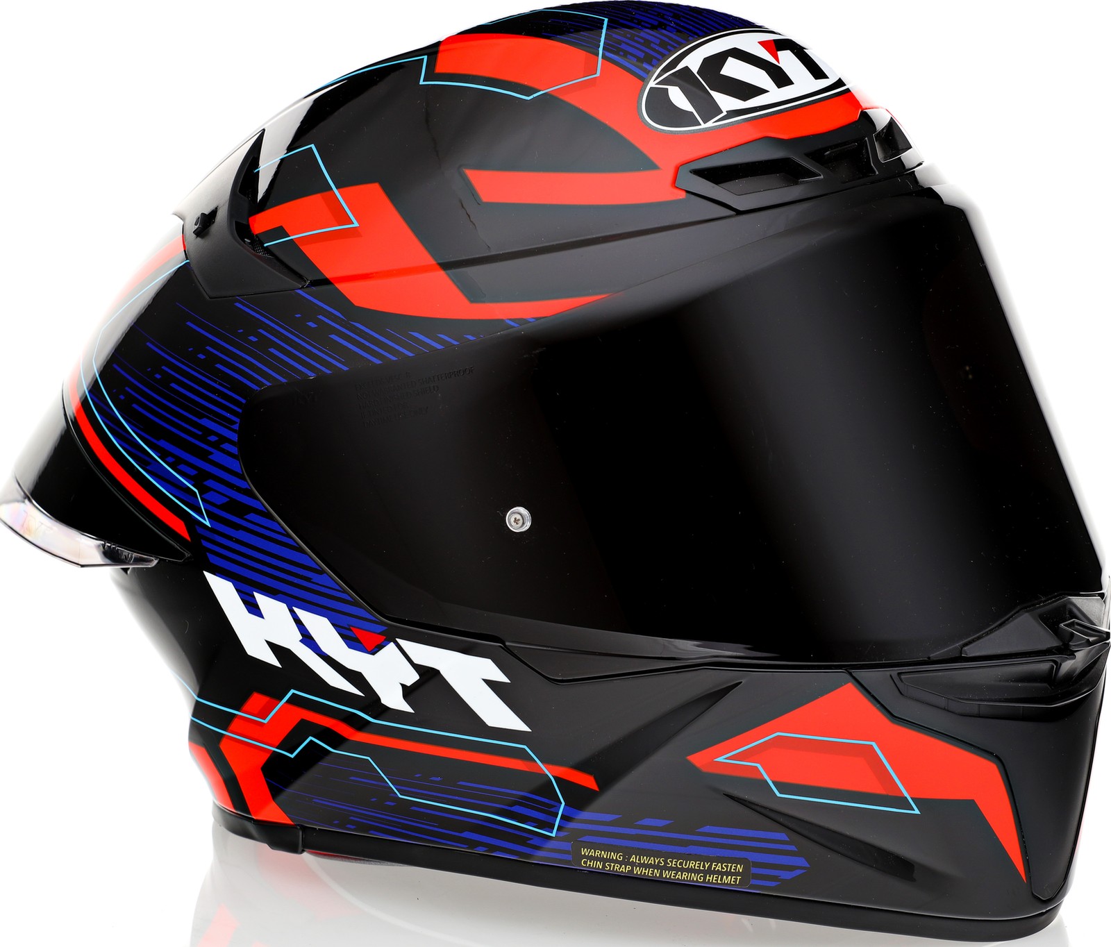 KYT TT-Revo Speeding Black Red Blue Grey Helmet - Speed Addicts