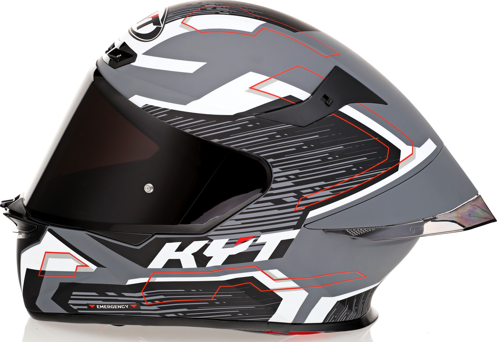 KYT TT-Revo Speeding Matte GRL Grey Helmet - Speed Addicts