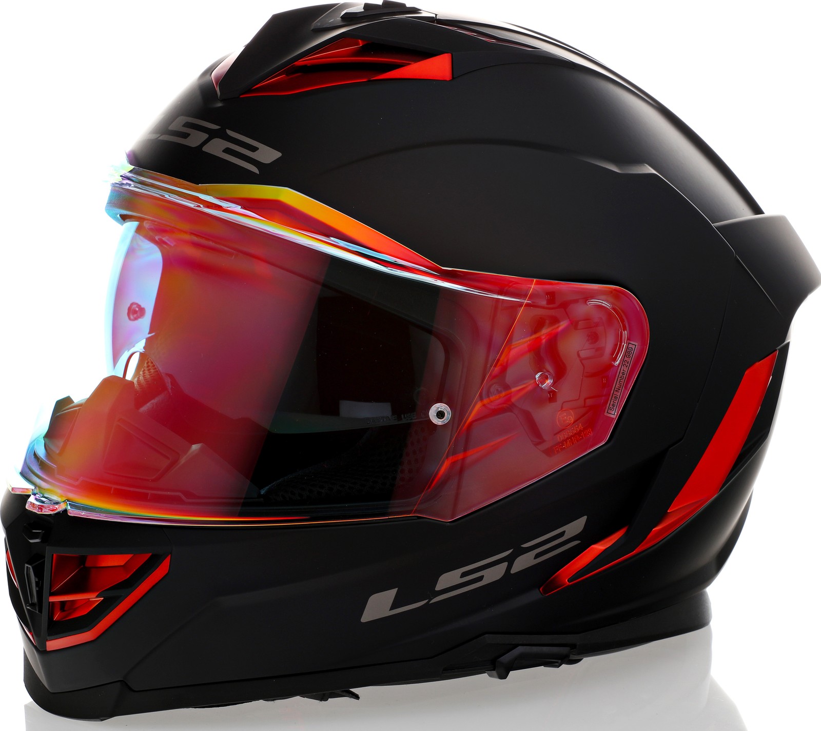 LS2 フルフェイスヘルメット ブラック レッド LS2 Assault III Matte Black Red Helmet - Speed Addicts