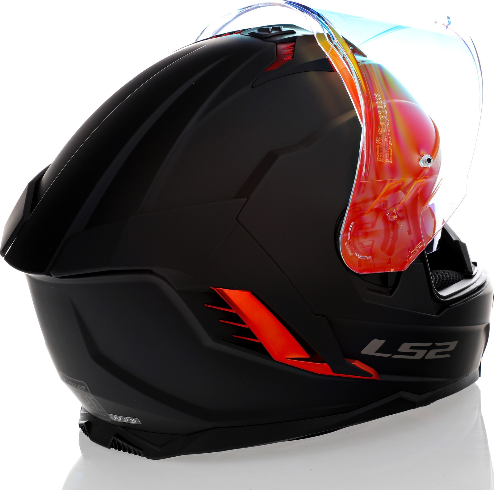 LS2 Assault III Matte Black Red Helmet - Speed Addicts