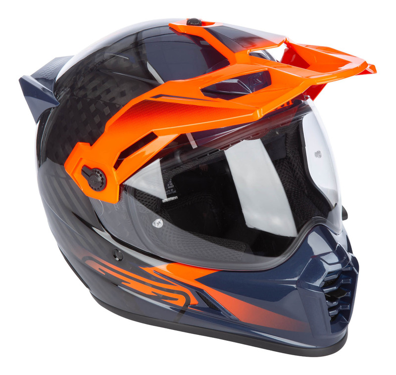Klim Krios Pro Echo Gloss Black Striking Orange Petrol Helmet